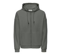 ONLY & SONS Sweatjacke in Grau - 53% | Größe XS | Herren Sweatshirts Jacken