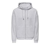 ONLY & SONS Sweatjacke in Hellgrau - 55% | Größe XS | Herren Sweatshirts Jacken