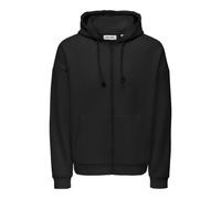 ONLY & SONS Sweatjacke in Schwarz - 44% | Größe XL | Herren Sweatshirts Jacken