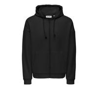 ONLY & SONS Sweatjacke in Schwarz - 55% | Größe XS | Herren Sweatshirts Jacken