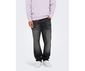 ONLY & SONS Jeans "Edge" - Comfort fit - in Dunkelgrau - Größe W32/L32 | Herren Plussize