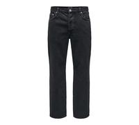Only & Sons Herren Jeans ONSFADE Loose - Mid Waist - Relaxed Fit - Schwarz Blau, Größe:31W / 32L, Farbe:22026778 Washed Black