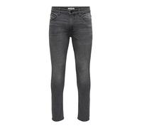 ONLY & SONS Jeans "Loom" - Slim fit - in Grau - Größe W32/L32 | Herren Plussize
