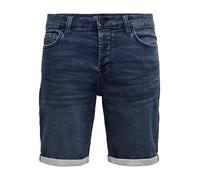 ONLY & SONS Jeans-Shorts in Dunkelblau - Größe S | Herren Shorts