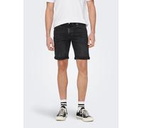 ONLY & SONS Jeansshorts "ONSPLY LIGHT BLUE 5189 SHORTS DNM NOOS" (85149025-XXL) washed schwarz
