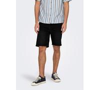 ONLY & SONS Jeansshorts "Weft" in Schwarz - 47% | Größe L | Herren Shorts