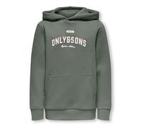 Only & Sons Junior Jungen Osjceres Reg Vintage Print Hood SWT Noos, Castor Gray, 158-164 EU