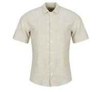 Only & Sons Kurzarm Hemdbluse ONSCAIDEN LIFE SS SOL RES LINEN in Beige EU XS