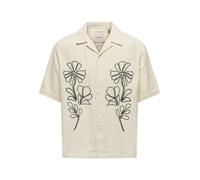 only & sons - Kurzarmhemd - Onsjackson beige - Gr. - M