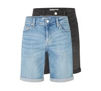 Only & Sons Kurze Jeans Herren ONSPLY 2er Pack Regular Fit Shorts Basic Hose Denim Bermuda Sommerhose Einfarbig, Größe:M, Farbe:Light Blue/Black (22029141)