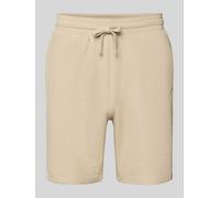Shorts ONLY & SONS "ONSKIAN LIFE REG SEERSUCKER SHORTS NOOS", Herren, Gr. XL, N-Gr, beige (silber lining), Web, Obermaterial: 97% Baumwolle, 3% Elasthan, unifarben, regular fit, Hosen Shorts (44940520