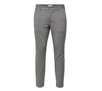Only & Sons Herren Chinohose ONSMARK Slim Fit Viskose-Mix Grau Mittelgrau Melange Größe 30/32