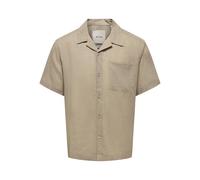 Only & Sons Male Hawaii-Hemd ONSLAURENCE Leinen Hawaii-Hemd