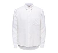 Only & Sons ONSLAURENCE LS LINEN BLEND S 22036239 Bright White (924655) Weiß S