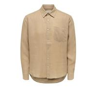 Only & Sons Herren Hemd ONSLAURENCE LS LINEN BLEND - Regular Fit