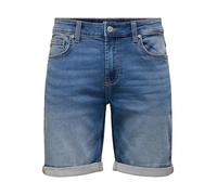 ONLY & SONS Herren ONSPLY Jog MBD 0024 ANA DNM Shorts NOOS Jeansshorts, Medium Blue Denim, S