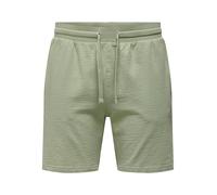 ONLY & SONS Herren Onskian Life Reg Seersucker Shorts Noos, Seagrass, L