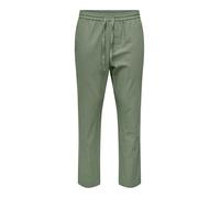 ONLY & SONS Herren Onslinus Crop 0007 Cot Lin PNT Noos Hose, Sea Spray, M EU