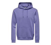 ONLY & SONS Regular Fit Hoodie aus Baumwoll-Mix Modell 'CERES' in Lila, Größe L