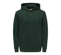 ONLY & SONS Regular Fit Hoodie aus Baumwoll-Mix Modell 'CERES' ' in Dunkelgruen, Größe S