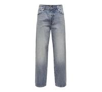 Loose Fit Jeans im 5-Pocket-Design Modell 'FADE' 29/30 men Rauchblau