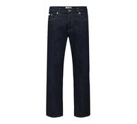 Regular-fit-Jeans ONLY & SONS "ONSEDGE STRAIGHT BROMO 0017 DOT DNM NOOS", Herren, Gr. 32, Länge 32, blau (dunkelblau denim detail:rinse), Denim/Jeans, Obermaterial: 100% Baumwolle, Modisch, regular fi