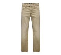 ONLY & SONS Herren ONSEDGE Straight BEIGE 2140 TAI DNM Jeans, 32W x 30L