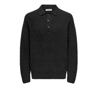 Only & Sons ONSDALE RLX LS POLO KNIT M 22033324 Black (906198) Schwarz M