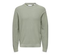 Only & Sons Herren Strickpullover ONSTONY DS 12 LS Waffle Crew Knit, Wrought Iron, Gr. S