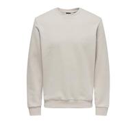 Only & Sons Herren Sweatshirt ONSCERES Crew-Neck Noos Regular Fit Silver Lining Gr. S