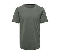 ONLY & SONS Men's ONSBENNE LONGY SS Tee NF 7822 NOOS T-Shirt, Castor Gray, XS