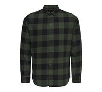 Only & Sons NOS Onsgudmund LS Checked Shirt Noos Camicia, Verde (Forest Night Forest Night), Small Uomo