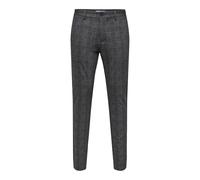ONLY & SONS O&S Stoffhose Chino Elegante Business Pants Karierte Stretch Trousers Slim Fit Tapered Leg ONSMARK, Farben:Schwarz-2, Größe Hosen:33W / 36L, Beinlänge:L36