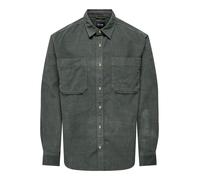 ONLY & SONS Herren Onsalp Rlx 2pkt Washd Cord Ls Shirt Noos, Castor Gray, XXL