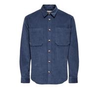 ONLY&SONS - ONSALP 2PKT WASHD CORD LS SHIRT NOOS Vintage Indigo - Gr. - XXL
