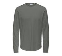 ONLY & SONS Longsleeve "Benne" in Taupe - Größe M | Herrenshirts