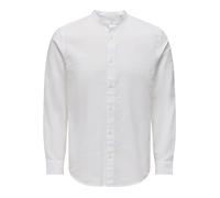 ONLY&SONS - ONSCAIDEN LIFE LS LINEN BLEND MAO NOOS White - Gr. - M