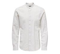 ONSCAIDEN LS MAO STRIPE LINEN SHIRT NOOS - XXL