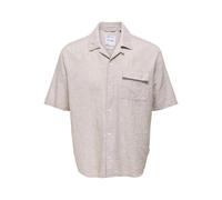 ONLY & SONS Hemd "Caiden" in Beige - Größe L | Herren Plussize