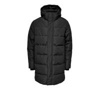 Only & Sons Steppjacke Onscarl Long Quilted Coat OTW – 100% Polyester, Regular-Fit, XXL, Schwarz
