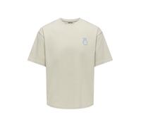 ONLY&SONS - ONSCASPIAN AIRFLEX AMORE BOXY SS TEE Silver Lining - Gr. - XL