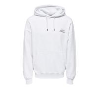 ONLY&SONS - ONSCERES CHILL OVZ LS HOODIE SWEAT super light grey melange - Gr. - S