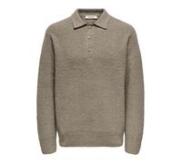 Only & Sons ONSDALE RLX LS POLO KNIT XXL 22033324 Walnut (906206) Braun XXL