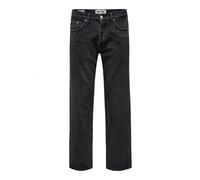 Only & Sons Jeans ONSEDGE STRAIGHT BROMO – Regular Fit, Herren, 100% Baumwolle – Schwarz Gr. 30/30