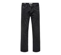 ONLY & SONS "ONSEDGE STRAIGHT BROMO 0017 DOT DNM NOOS" (66376825-28) schwarz denim