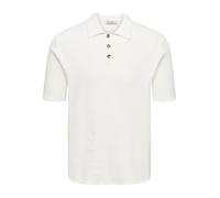 ONLY&SONS - ONSERIC REG 12 STRUC SS POLO KNIT Cloud Dancer - Gr. - XXL