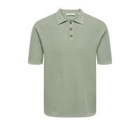 ONLY&SONS - ONSERIC REG 12 STRUC SS POLO KNIT Iceberg Green - Gr. - XL