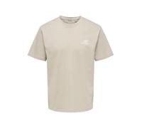 ONLY&SONS - ONSFRED LIFE RLX SS PRINT TEE NOOS Silver Lining - Gr. - L