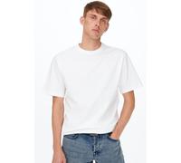 Only & Sons - Onsfred Rlx Bright White - T-Shirt - Weiß - XXL - 100% Baumwolle,Jersey Weiß XXL