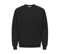 ONLY&SONS - ONSJOB RLX LS BOUCLE CREW KNIT black - Gr. - S